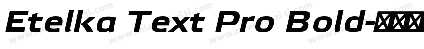 Etelka Text Pro Bold字体转换